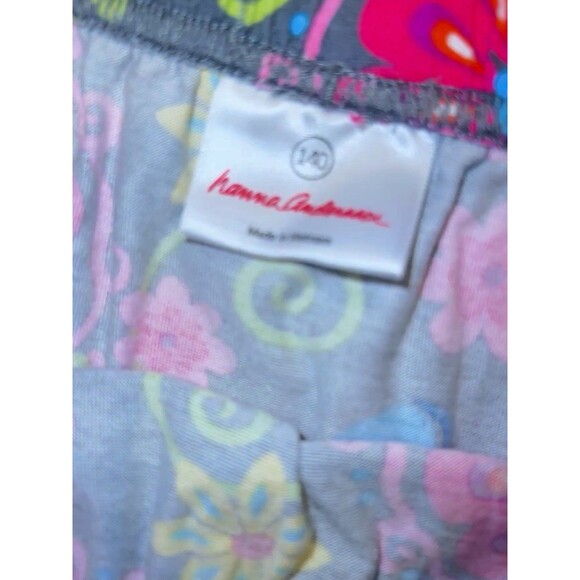 Hannah Andersson Tiered Ruffle Skirt Girls Size 10 (140) Floral Pull On Cotton - Picture 5 of 7